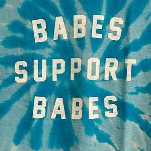 Blue Tie-Dye Graphic Tee